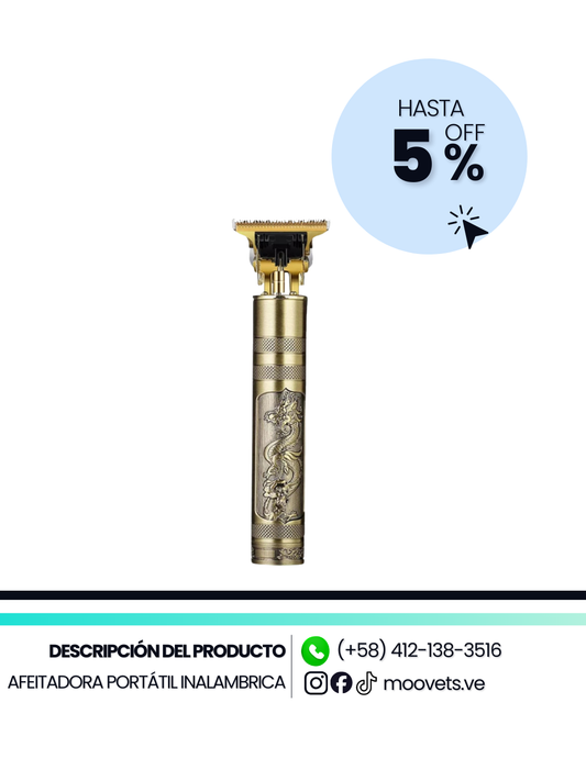 Afeitadora Eléctrica Inalámbrica - Tu Barbero Privado, Ahora Portátil.