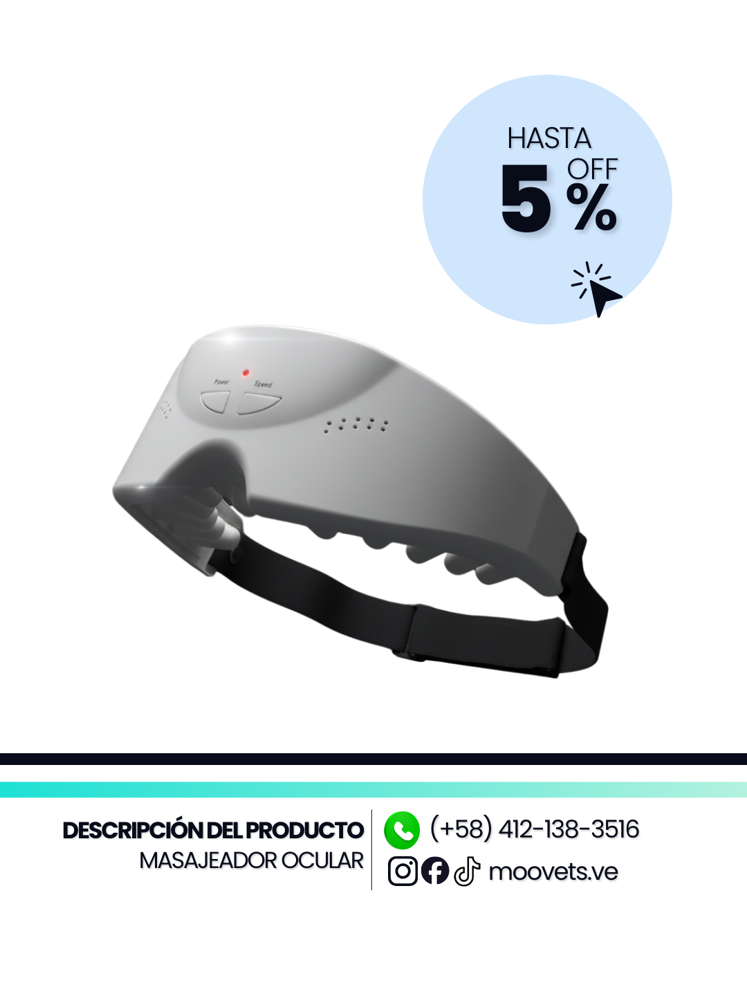 Masajeador Relajante de Ojos con vibracion - Eyemassage