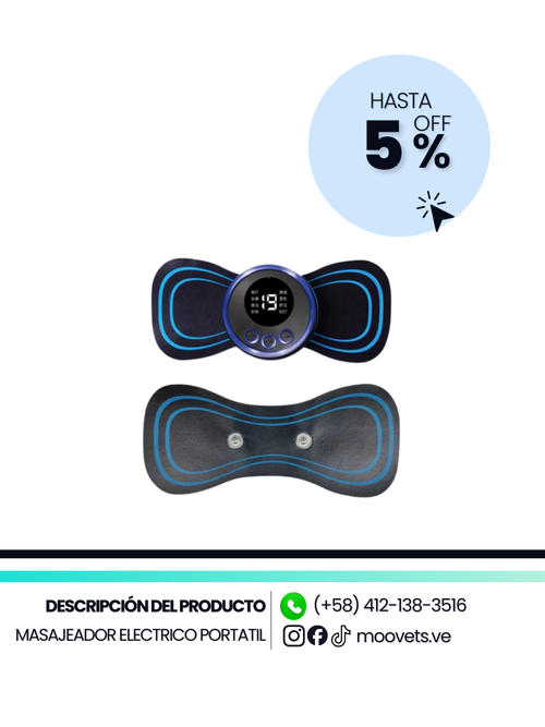 Masajeador Eléctrico Portátil - ¡Basta de Dolor! 🤯 Tu Masajista Personal 24/7 ha Llegado.